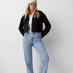 Recycled polar fleece shacket